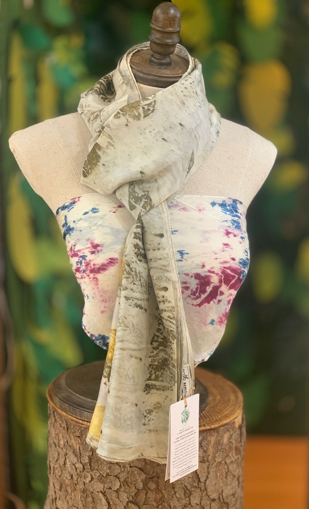 ECOB08 Eco-printed stole