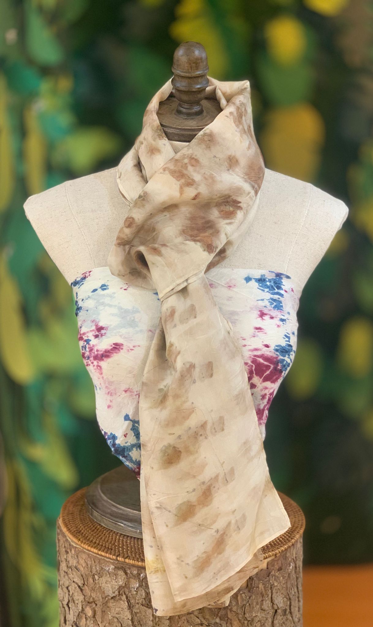 ECOB06 Eco-printed stole