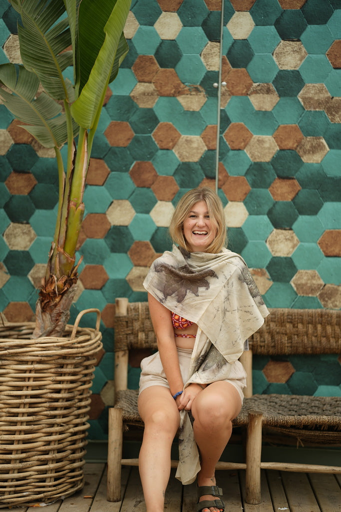 ECOB09 Eco-printed stole
